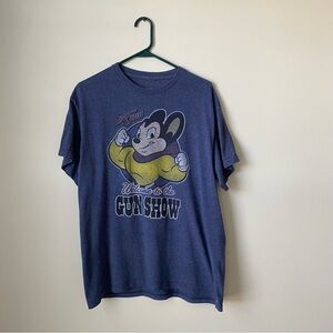 Mighty Mouse Cartoon Graphic Tee Size Large